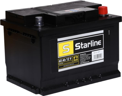 AKUMULATOR  60AH/540A     +P  12V    242X175X175 SZT STARLINE  SLEA