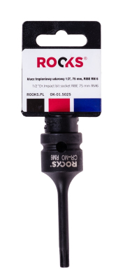Bitshylsa ROOKS 1/2" insex 6mm 75 mm lång OK-01.5025