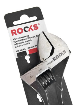 Skiftnyckel ROOKS 200 mm justerbar 40CRV OK-01.6151