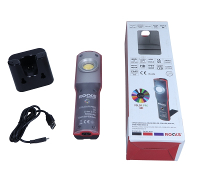 Handlampa ROOKS Lackeringslampa Color Match 3D, COB LED, 800 lm, 2700/4500. OK-03.3014