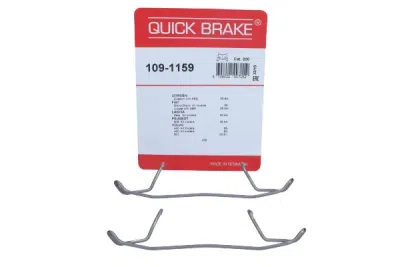 Komplet pribora, obloga disk kočnica QUICK BRAKE 109-1159