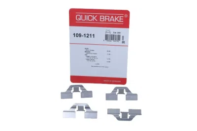 Komplet pribora, obloga disk kočnica QUICK BRAKE 109-1211