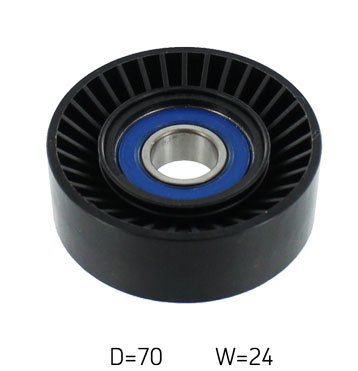Skretni/vodeći valjak, klinasti rebrasti remen SKF VKM 37050-1