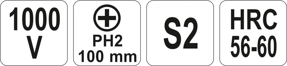 IZOLOVANÝ ŠROUBOVÁK PH2X100MM