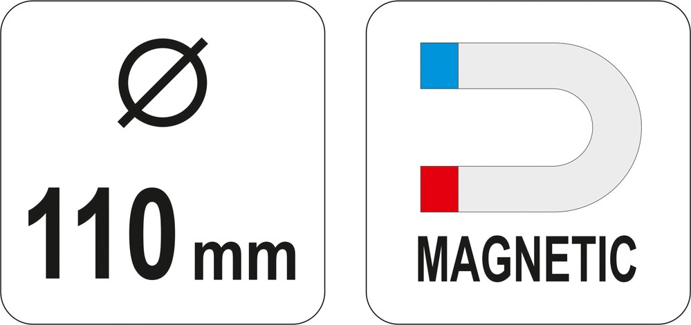 KULATÁ KOVOVÁ MAGNETICKÁ MISKA 110 MM