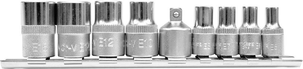 TORX C.V. NÁSTROJE S NÁSTAVCEM E5-E16 9 KS.