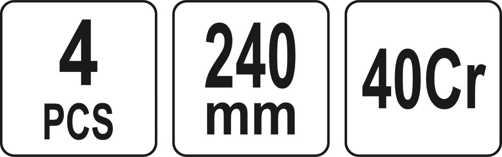 SADA DLOUHÝCH HÁČKŮ S RUKOJETÍ, 4 KS.