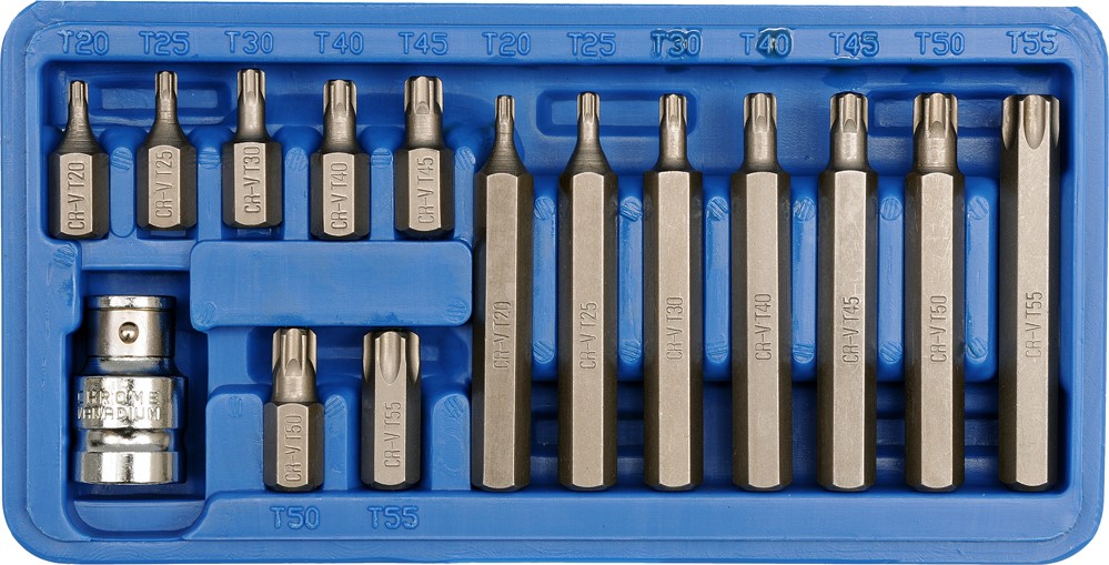 SPECIÁLNÍ TORX KLÍČE T20-T55 15 KS.