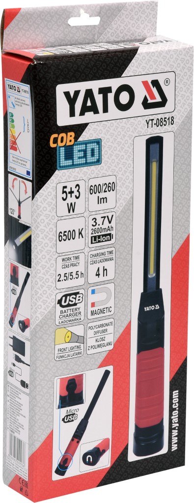 COB LED PRACOVNÍ LAMPY 5W + 3W