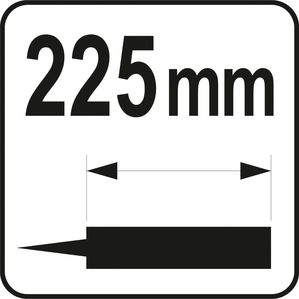 VYSTUŽENÉ 225 MM MASIVNÍ EXTRUDÉR